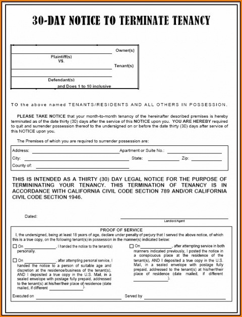 Free 3 Day Eviction Notice California Template Doc Sample
