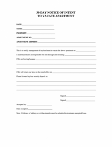 Free Apartment Eviction Notice Template