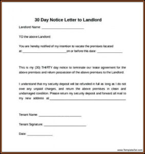 Free Eviction Notice Template Ga Pdf