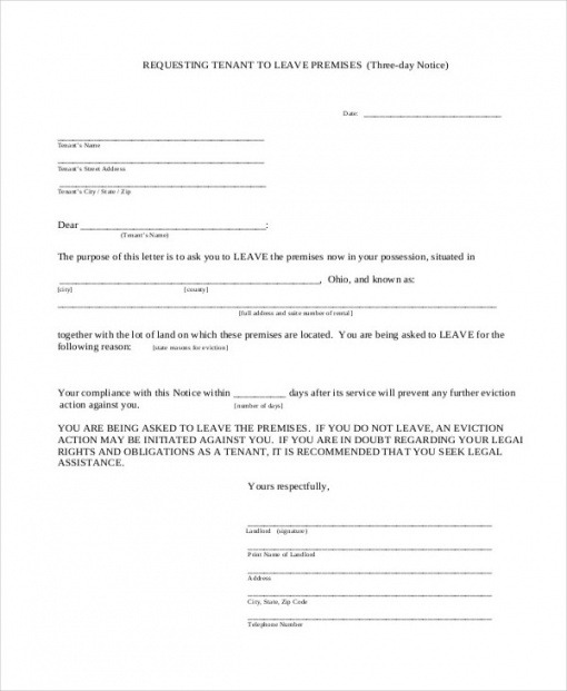 Free Missouri Eviction Notice Template Doc Sample Tacitproject