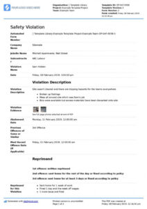 Free Notice Of Violation Template Doc Sample