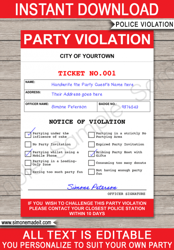 Free Notice Of Violation Template Word