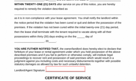 Free Ohio Eviction Notice Template Doc Example