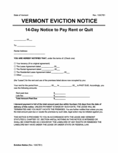 Oregon 30 Day Eviction Notice Template Excel