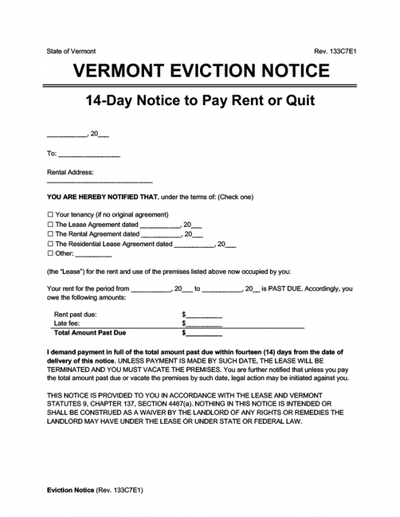 Oregon 30 Day Eviction Notice Template Excel