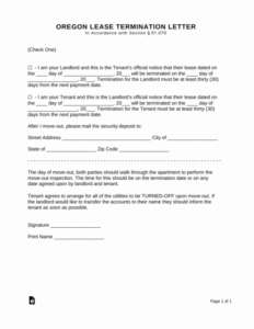 Printable 30 Notice To Vacate Template Pdf Sample