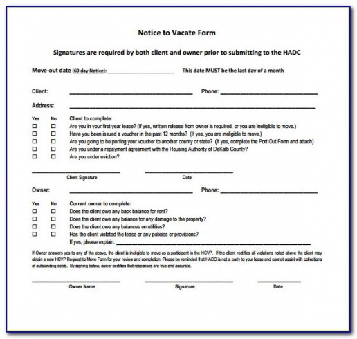 Printable Eviction Notice Template Arizona Excel