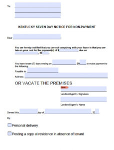 Printable Fake Eviction Notice Template Excel Sample