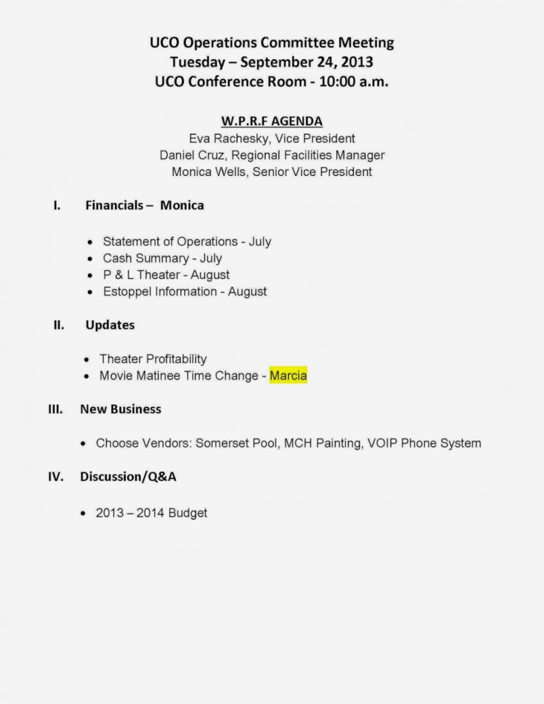 Printable Notice Of Board Meeting Template PDF Sample Tacitproject