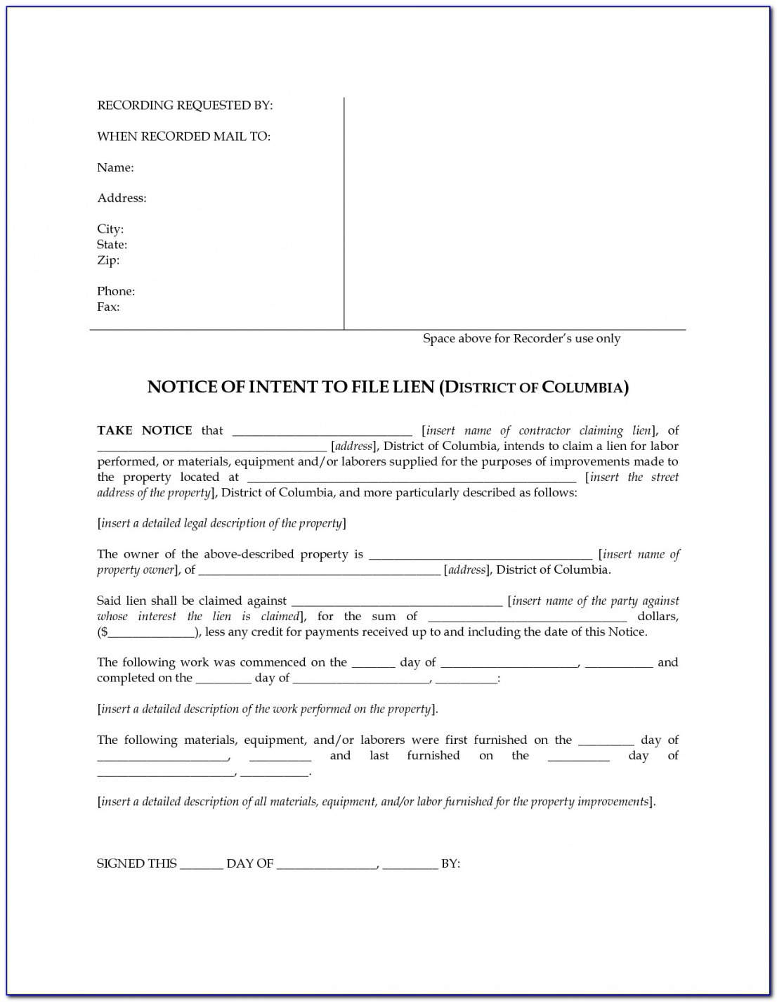 Printable Notice Of Intent To Sue Template Pdf