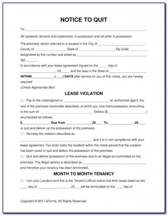 Printable Texas Notice To Vacate Template Word Example Tacitproject