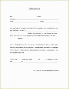 Professional 3 Day Eviction Notice Florida Template Doc Example