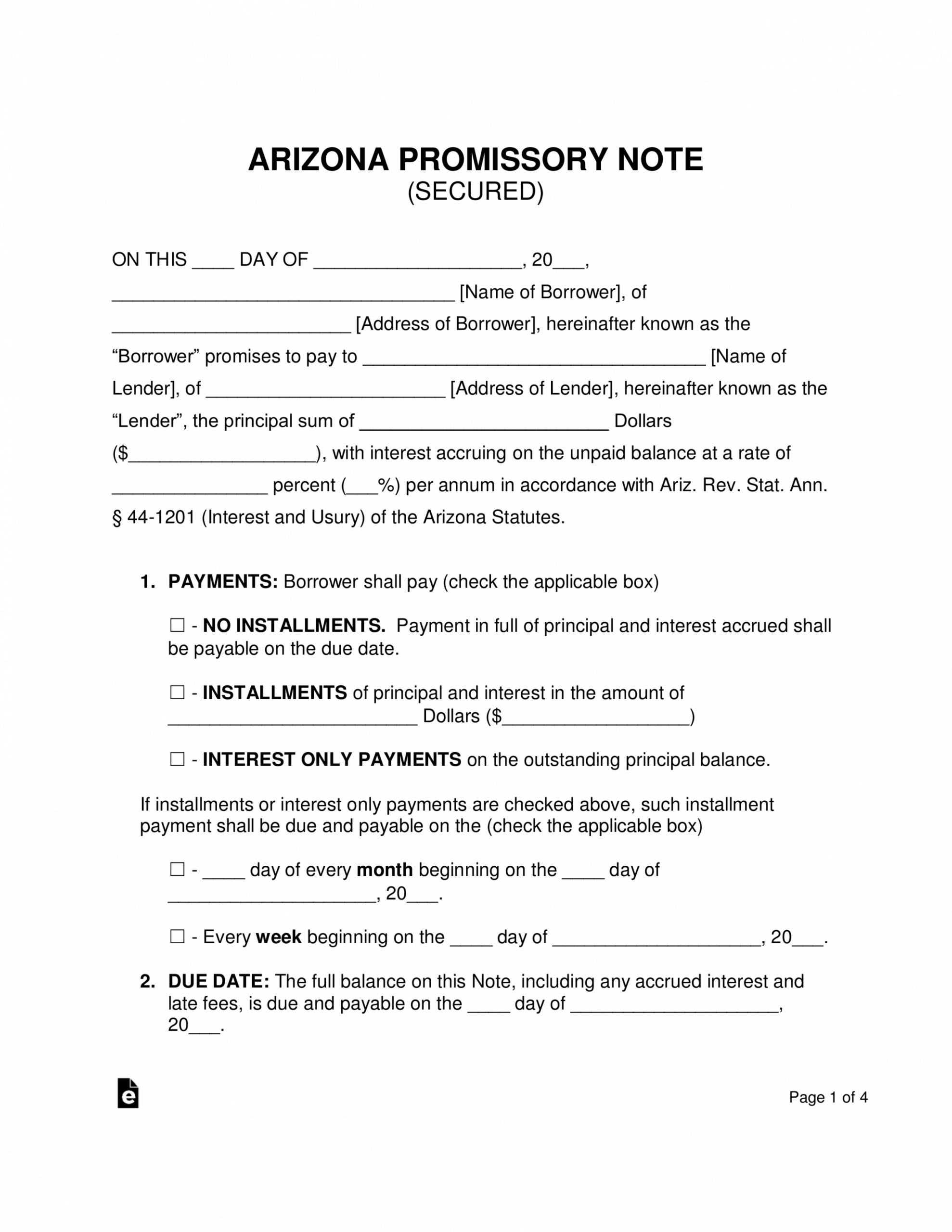 Eviction Notice Arizona Template 