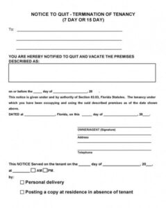 Professional Eviction Notice Indiana Template Pdf Example