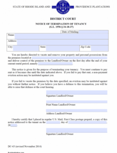 Professional Immediate Eviction Notice Template Doc Example