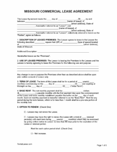 Missouri Eviction Notice Template