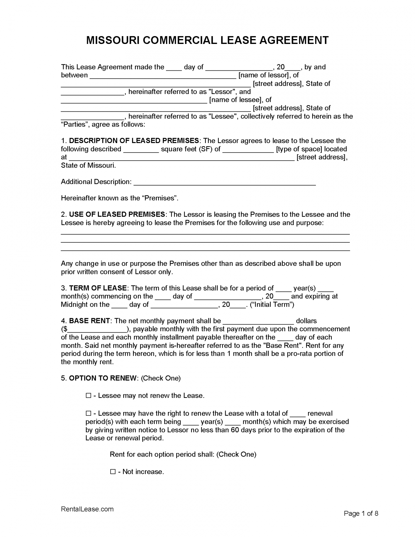 Professional Missouri Eviction Notice Template Excel