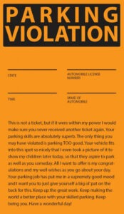 Professional Parking Warning Notice Template Excel Sample