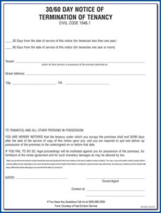 Texas Notice To Vacate Template