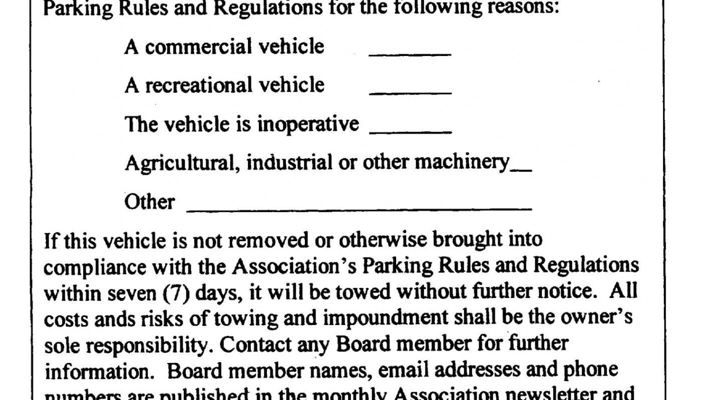 Best Vehicle Removal Notice Template Doc