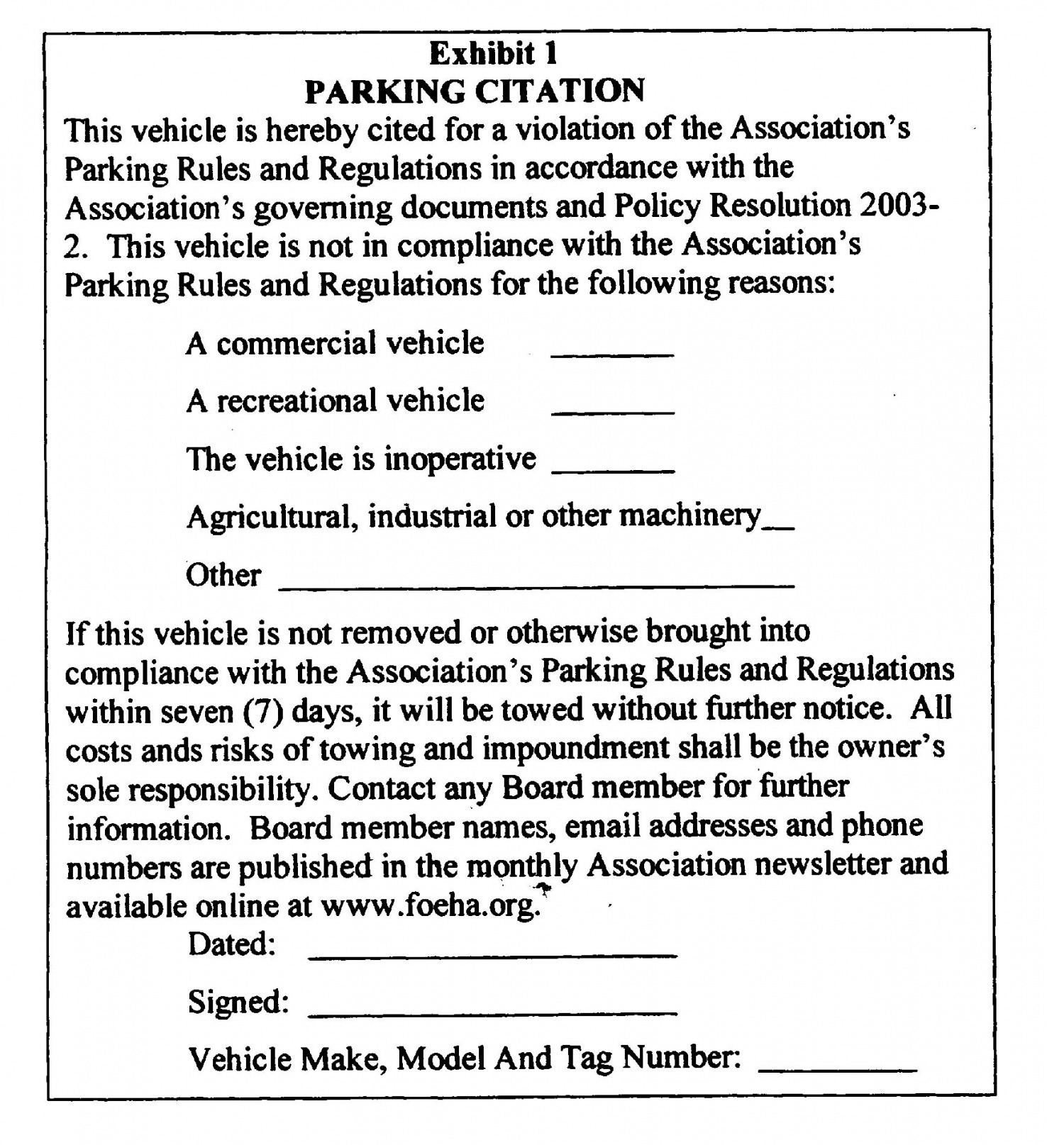 Best Vehicle Removal Notice Template Doc
