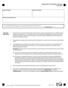 Costum Break Clause Notice Template