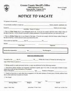 Vehicle Removal Notice Template