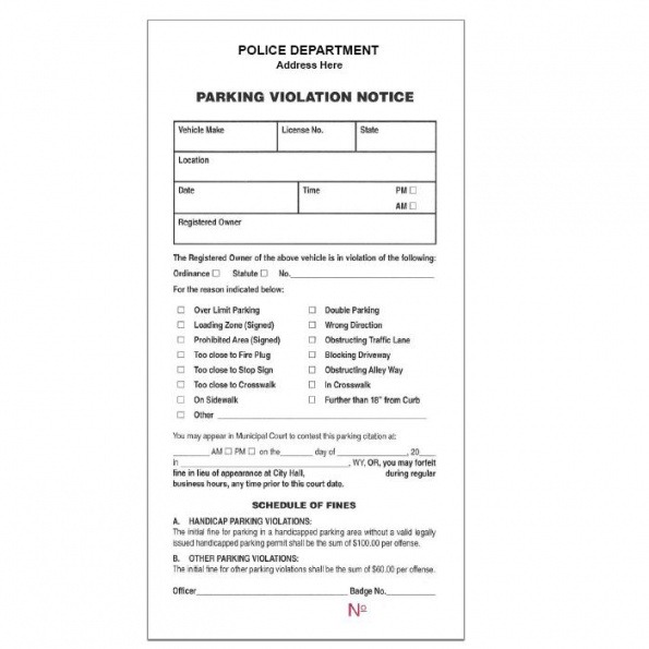Editable Towing Warning Notice Template Pdf Example
