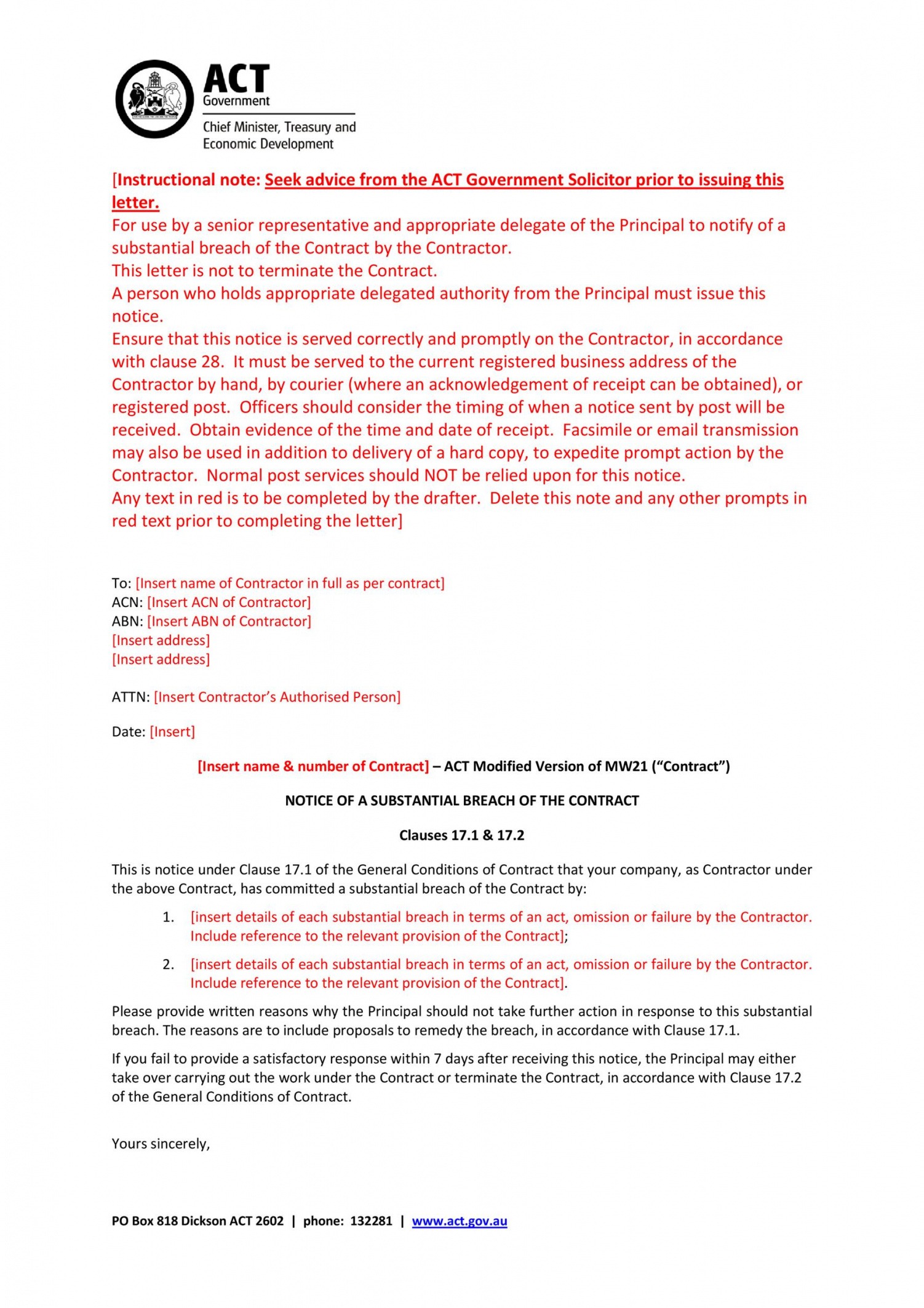 breach-of-contract-notice-template