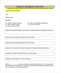 Free Employee Improvement Notice Template Doc Example