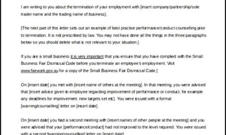 Professional Termination Of Employment Notice Template Pdf