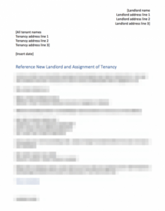 Best Section 48 Notice Change Of Landlord Template Excel Example