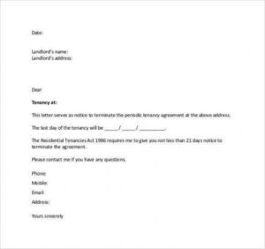 Printable Redundancy Counter Notice Letter Template Word Example