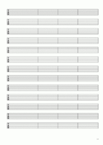 Best Guitar Note Template Excel Example