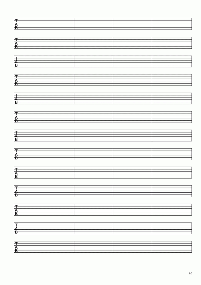 Best Guitar Note Template Excel Example