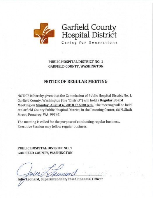 notice of board meeting pdf