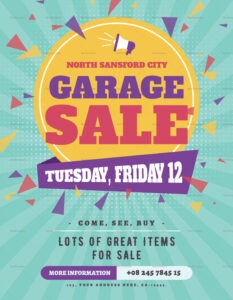 Costum Garage Sale Notice Template Word Example