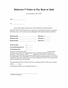 Costum Past Due Payment Notice Template Doc