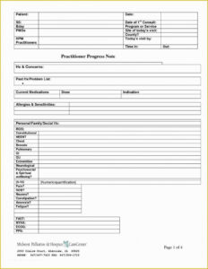 Editable Behavioral Health Mental Health Progress Note Template