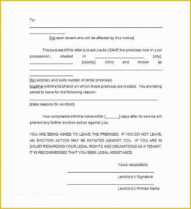 Editable Georgia Eviction Notice Template Doc