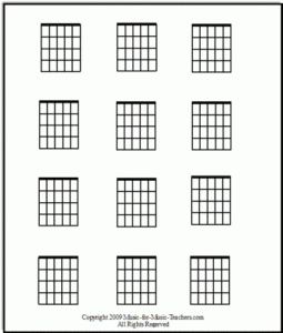 Editable Guitar Note Template