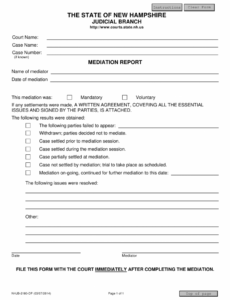 Printable Arbitration Notice Template