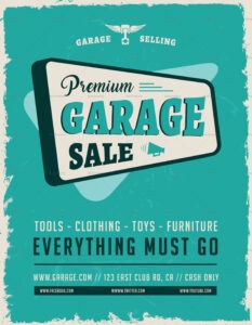 Printable Garage Sale Notice Template Excel Sample