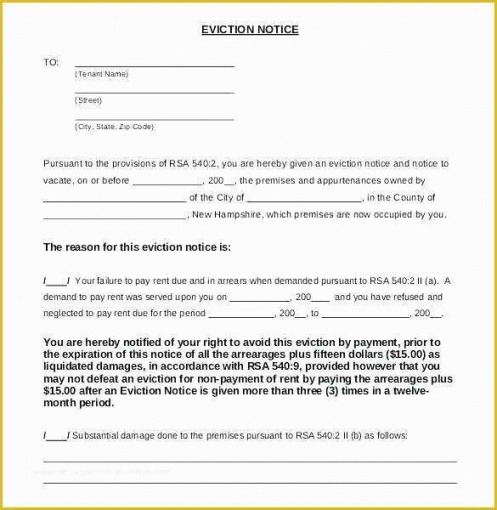 Printable Georgia Eviction Notice Template Doc Sample