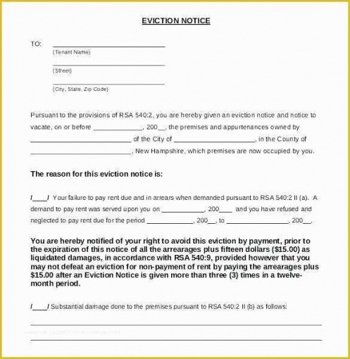 Printable Georgia Eviction Notice Template Doc Sample Tacitproject