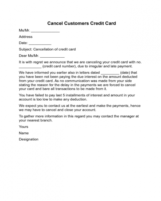 Professional Credit Notice Template Pdf