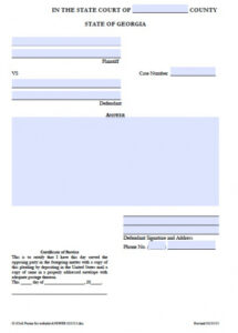 Professional Georgia Eviction Notice Template Excel Sample