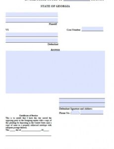 Professional Georgia Eviction Notice Template Excel Sample