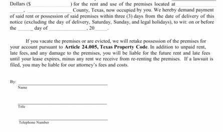 Professional Late Payment Notice Template Word