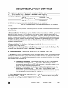 Professional Tennessee Separation Notice Template Word Example